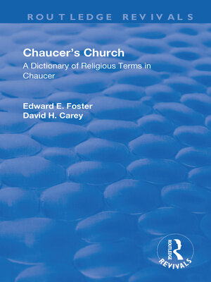 cover image of Chaucer's Church